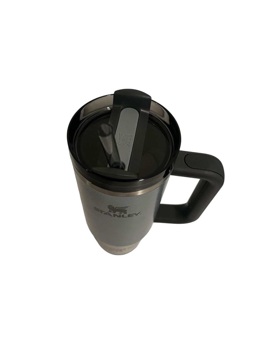 Stanley Quencher H2.0 FlowState Tumbler 30oz - Hammertone Silver (NWT) - Picture 2 of 5